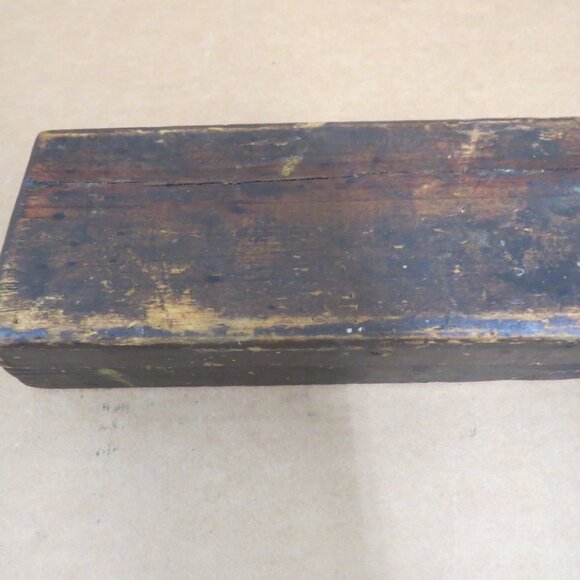 Vintage Razor Knife Sharpening Stone Hone Oilstone Oil Tool Wood Fitted Box - Picture 9 of 10